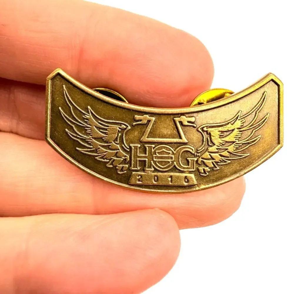 Set of 2 Harley-Davidson H.O.G. Official Vest Pins | Years 2014 & 2016